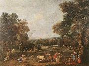 ZUCCARELLI  Francesco Bull-Hunting oil painting artist